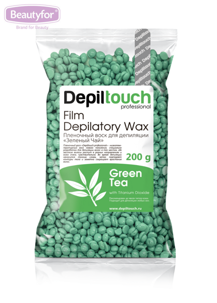 Пленочный воск Depiltouch Professional Green Tea 200гр